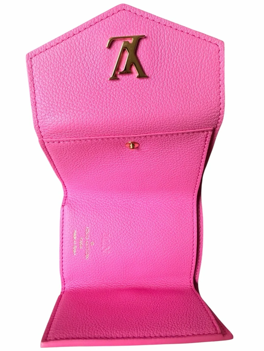 Louis Vuitton Portefeuille Lock Mini in Rose Lollipop- FREE COA